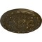 Ekena Millwork Stockport Ceiling Medallion, Hand-Painted Brass, 11 3/4"OD x 3/8"P CM12STBRS - alternate 4